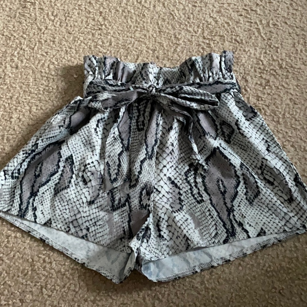 Snake Skin Flowy Shorts